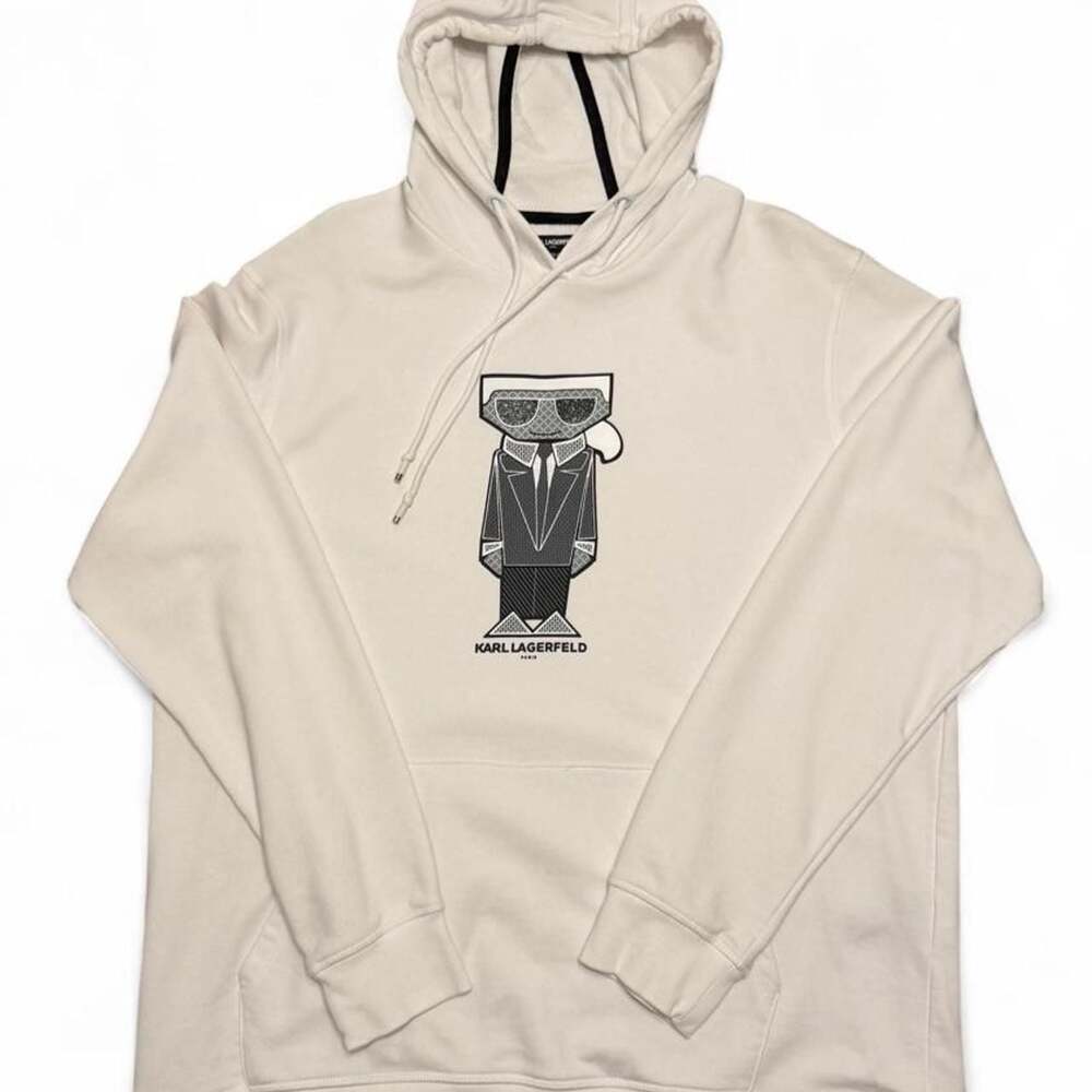 Karl Lagerfeld Paris Graphic Hoodie Off-White XL